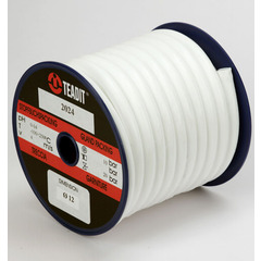 2024 An extruded packing made from pure PTFE-fine-powder and a food approved lubricant. Available in round and square cross sections