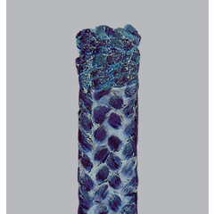 2700 Diagonally braided from blue Polyimid yarn, impregnated throughout with PTFE-dispersion, lubricated with silicone oil